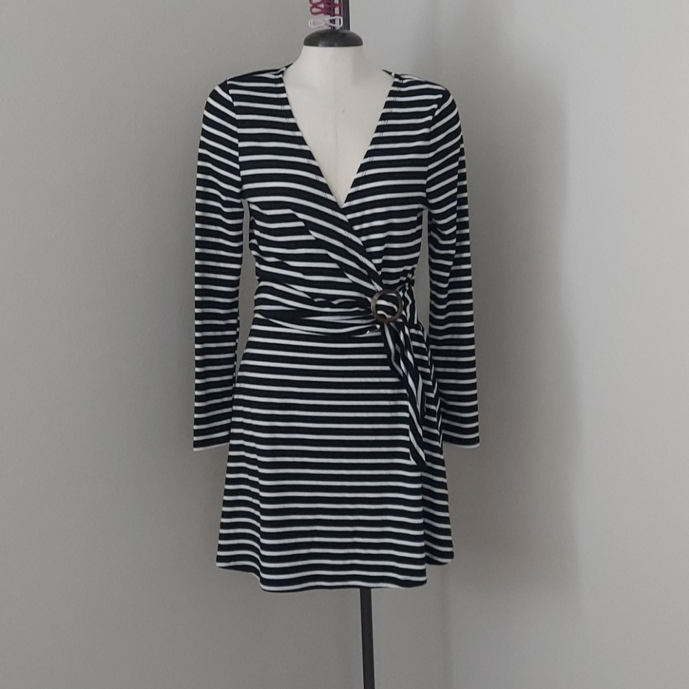 NWT Black and white stripe dress